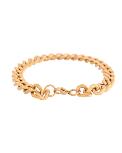 VOJ Stainless Steel Men's Linked Bracelet