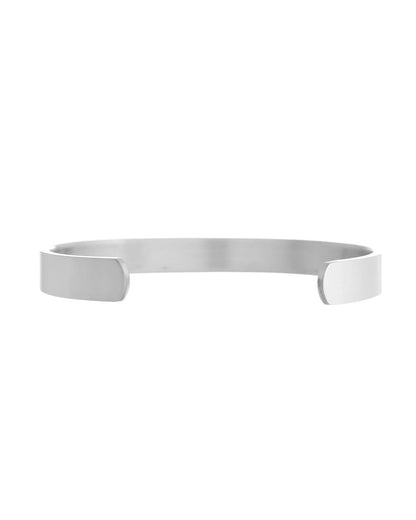 VOJ Silver Plated Stainless Steel Kada Bracelet