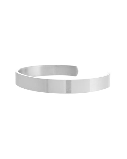 VOJ Silver Plated Stainless Steel Kada Bracelet