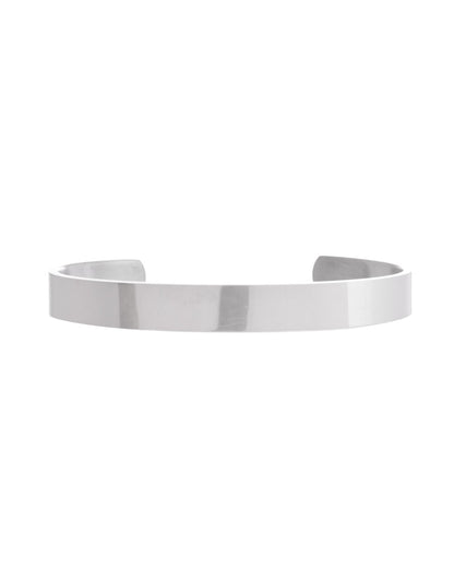 VOJ Silver Plated Stainless Steel Kada Bracelet
