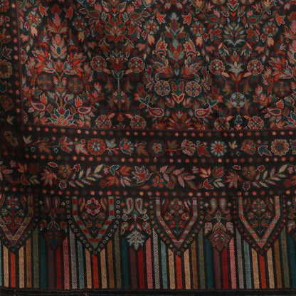 Nizalia Cashmere Fine Wool Black Kani Doordar Shawl