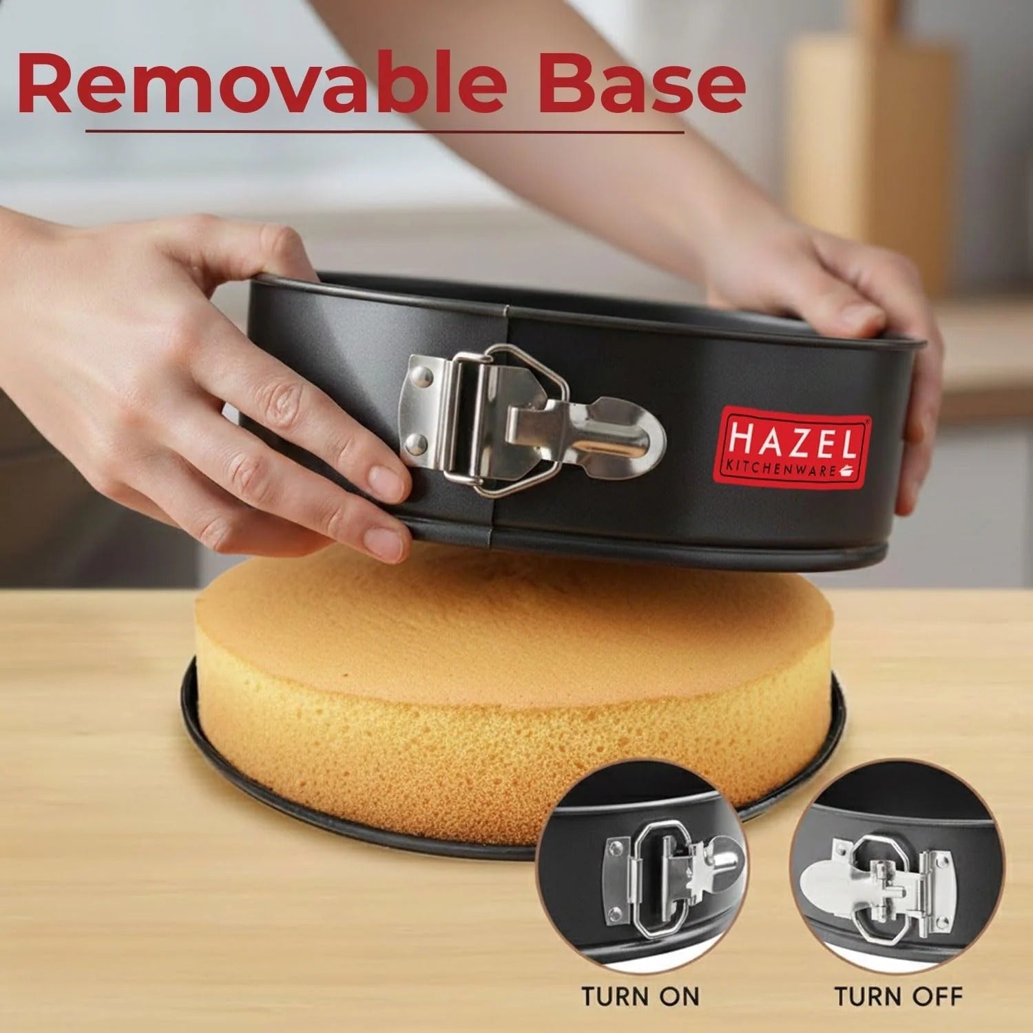 Aluminium Non Stick Springform Cake Mould – 18 cm, 500 ML