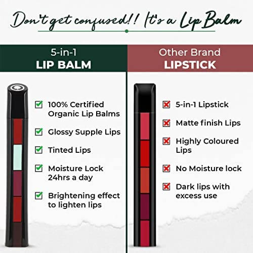 Organic Harvest Organic Lip Balm 5 in 1 - 10 gms