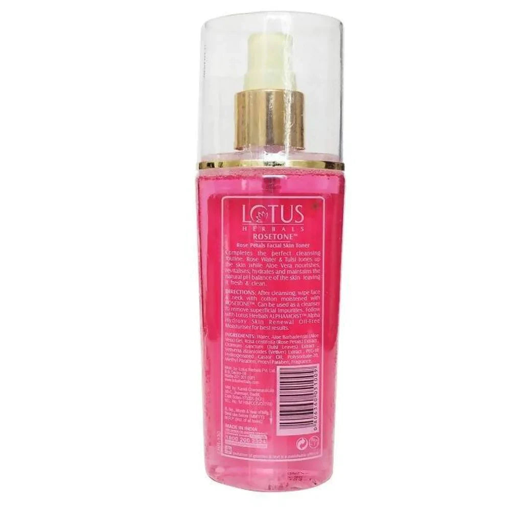 Lotus Herbals Rosetone Rose Petals Facial Skin Toner - 100 ml