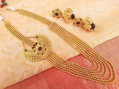 Bridal Black Kemp Layer Necklace Set