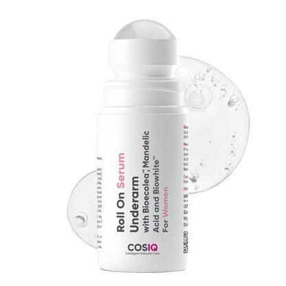 Cos-IQ Brightening Underarm Roll On Serum For Women, With Bioecolea, Mandelic Acid and Bio White