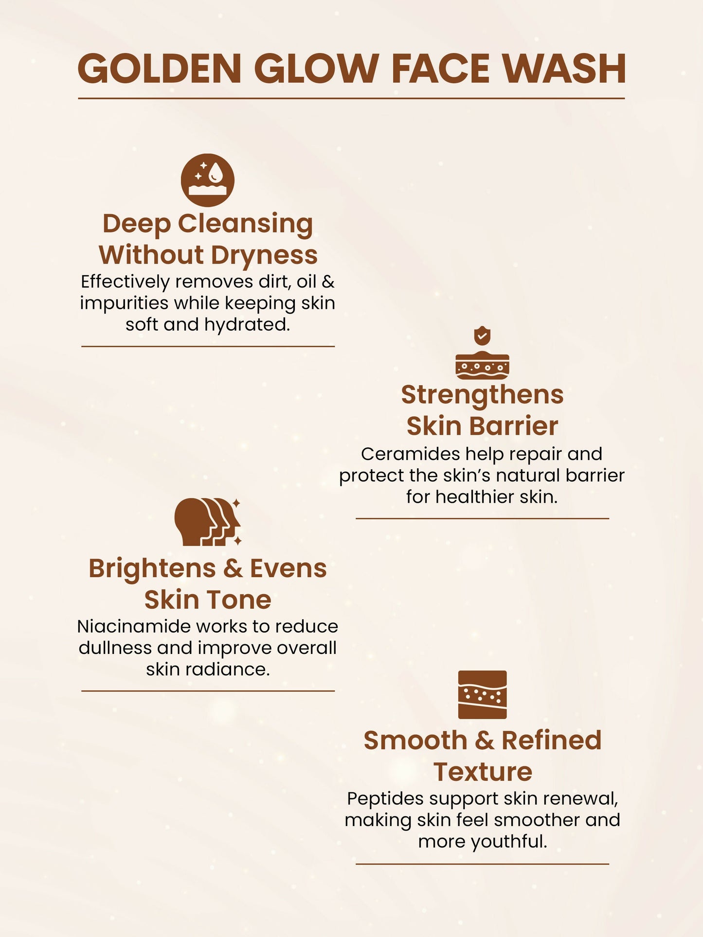 Flawora Golden Glow Face Wash
