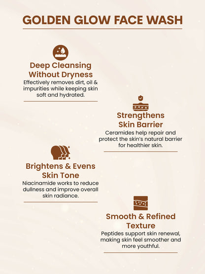 Flawora Golden Glow Face Wash