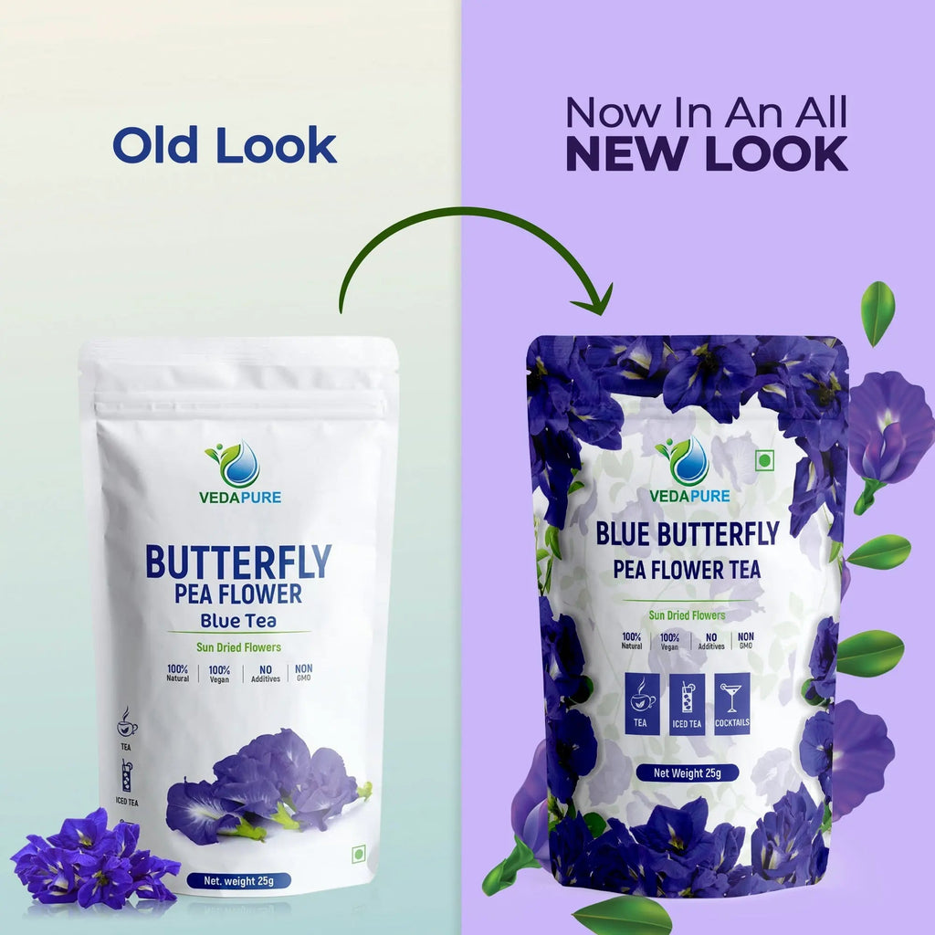vedapure naturals BLUE Butterfly Pea Flower Tea - 25 gms
