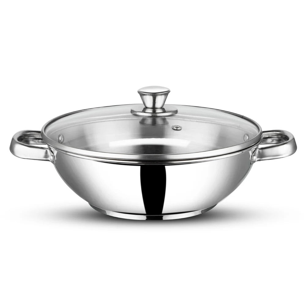 Vinod Stainless Steel Modena Cookware Set 3 Piece Induction Friendly