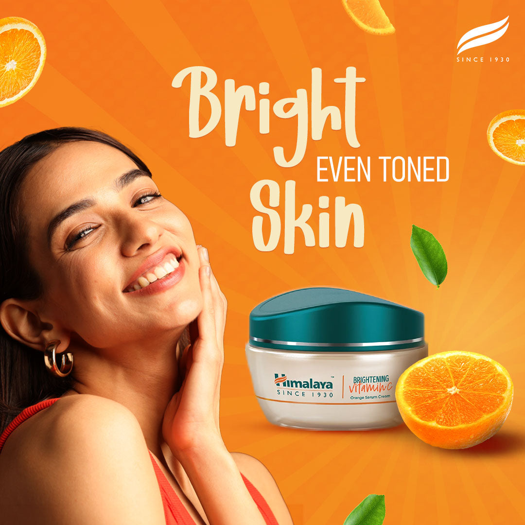 Himalaya Brightening Vitamin C Orange Face Serum Cream - 50 gms