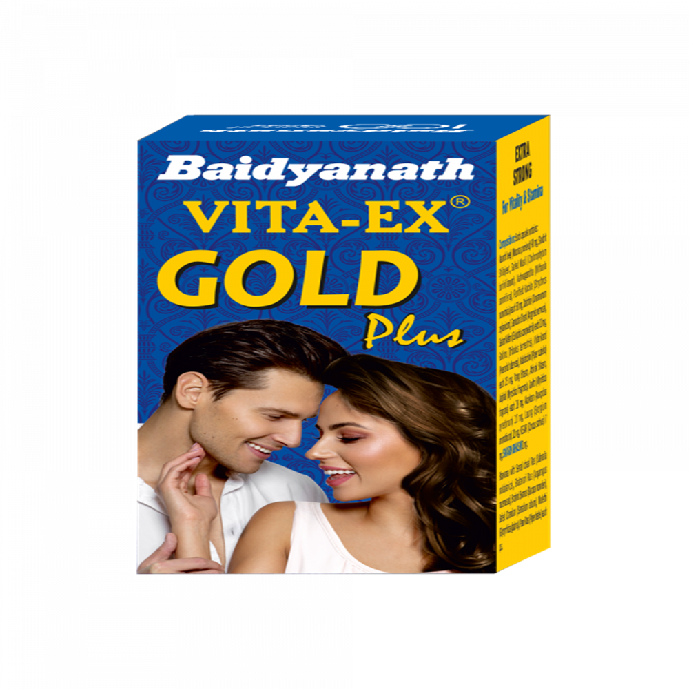 Baidyanath Vita Ex Gold Plus – Ayurvedic Energy Support Capsules (20 Caps)