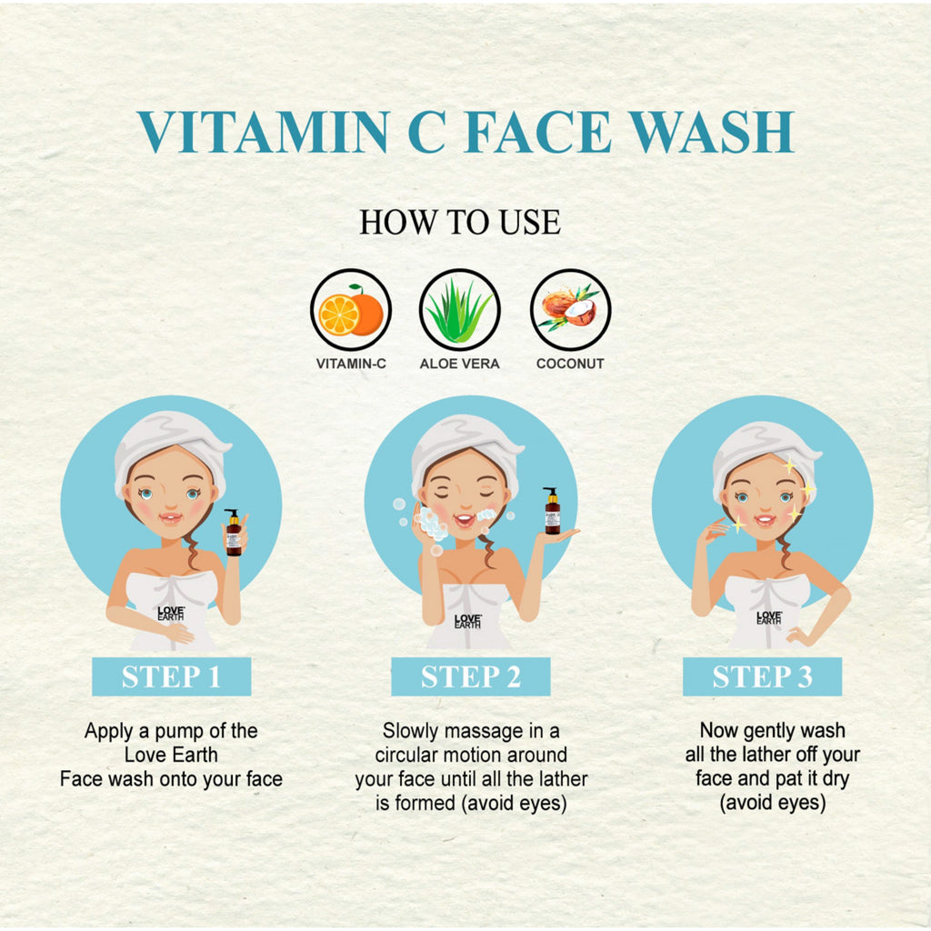Love Earth Vitamin C Face Wash - 100ml