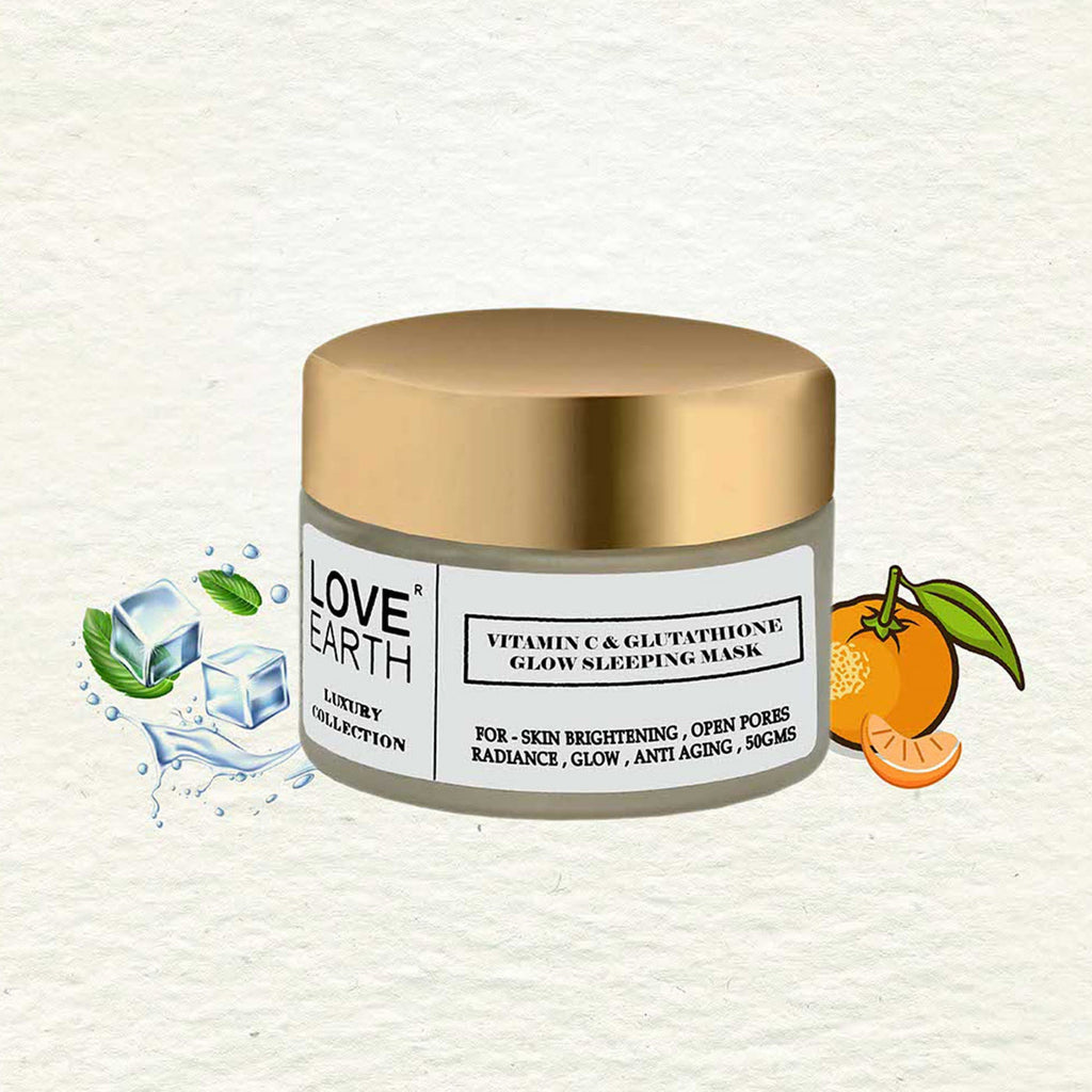 Love Earth Vitamin C & Glutathione Glow Sleeping Mask - 50 gms