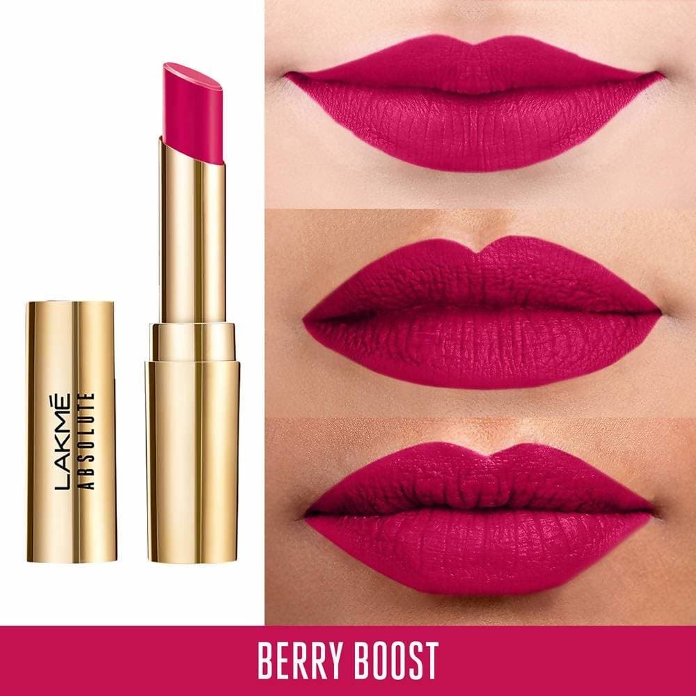 Lakme Absolute Matte Ultimate Lip Color with Argan Oil Berry Boost - 3.4 gms