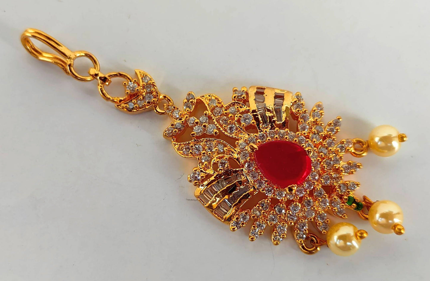 Short Length Bridal Maang Tikka