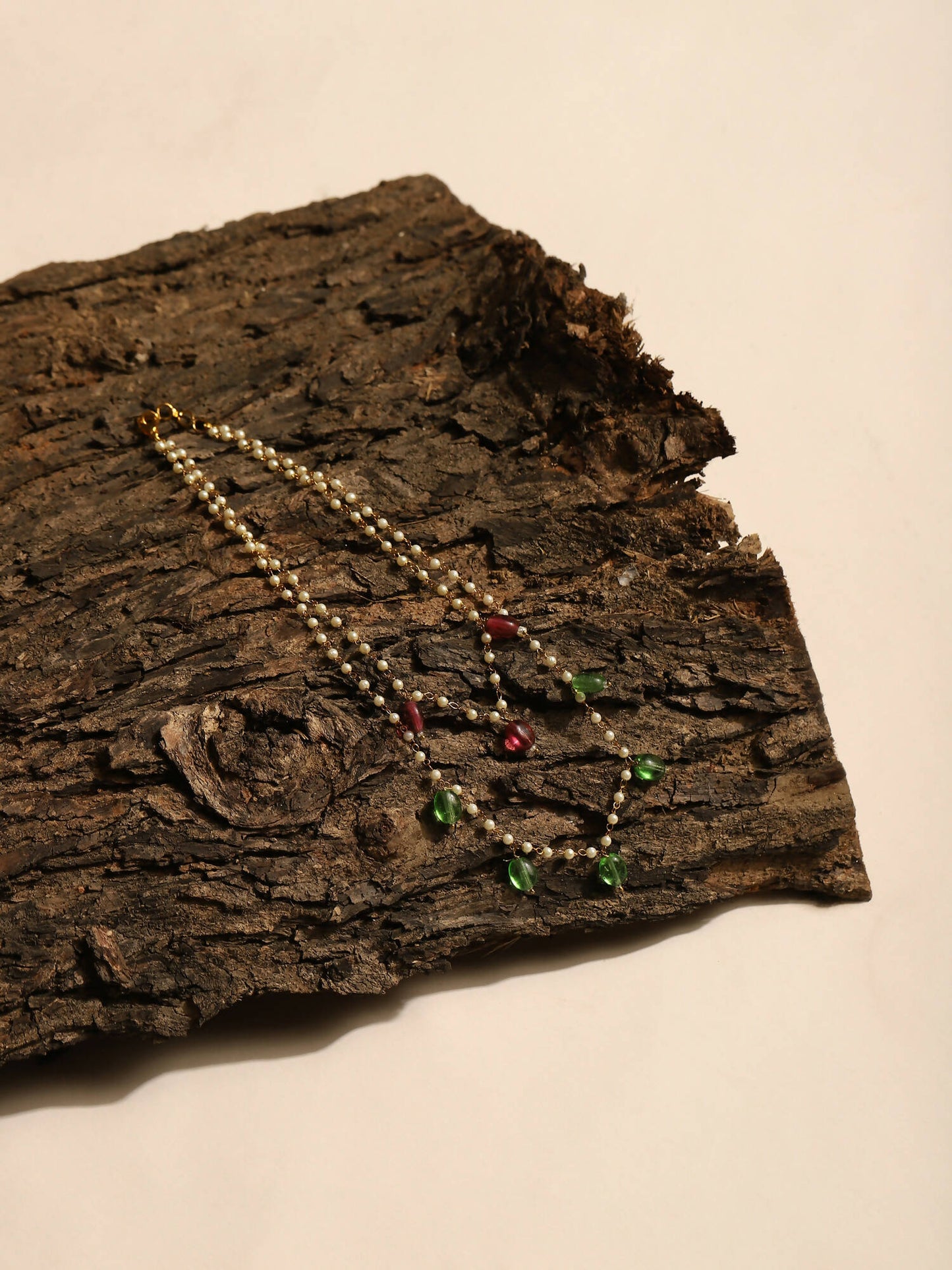 Women's Gold-Polished Necklace - Ruby Raang