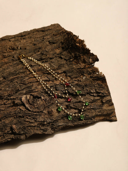 Women's Gold-Polished Necklace - Ruby Raang
