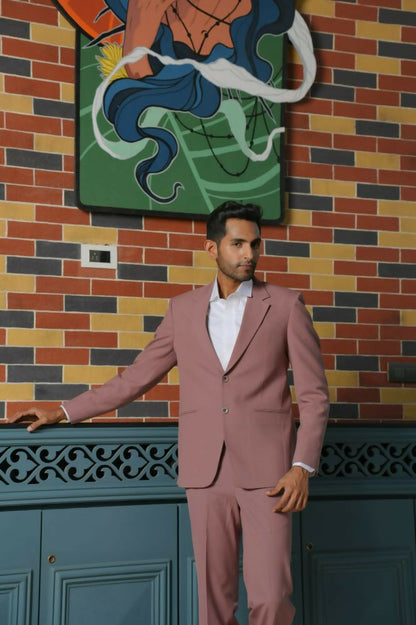 Vienna Mauve Blazer Set – 4-Way Stretch Tailored Suit For Men | Wedding & Party Wear by Hilo Design