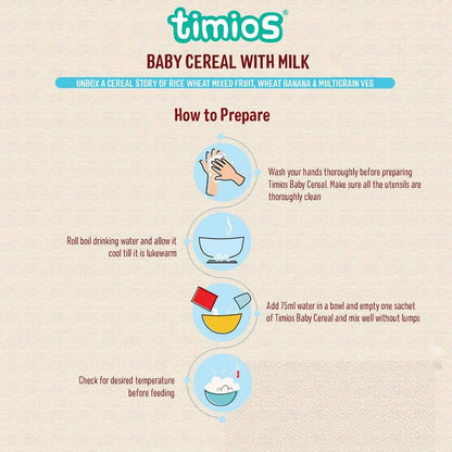 Timios Assorted Organic Baby Cereal