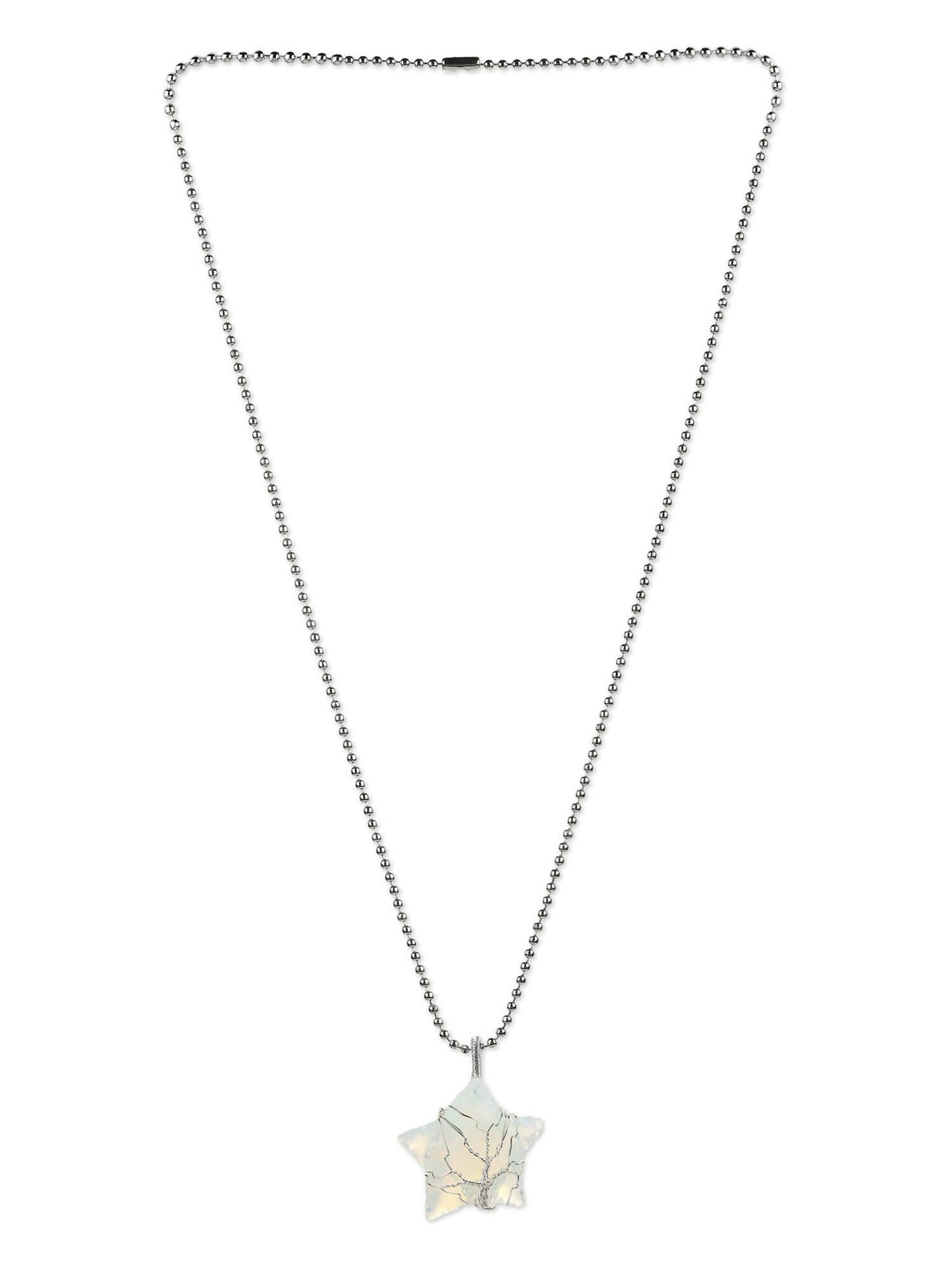 Women's Silver-Toned Blue Silver-Plated Handcrafted Chain - Ruby Raang