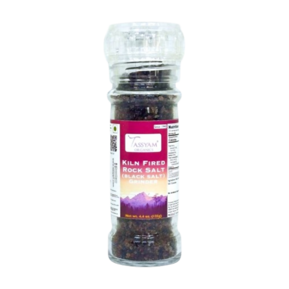 Tassyam Organics Black Salt Granules Grinder Bottle