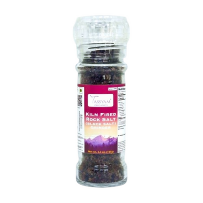 Tassyam Organics Black Salt Granules Grinder Bottle