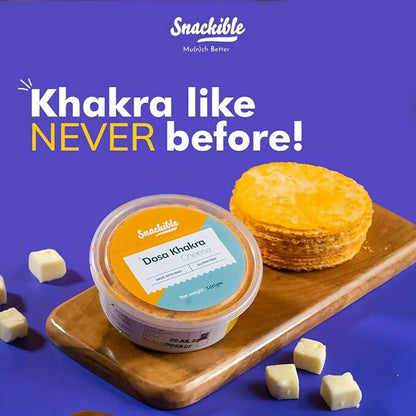 Snackible Cheese Dosa Khakra - Millet Snack