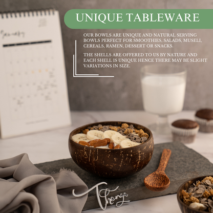 Thenga Artisan Coconut Bowl with Spoon