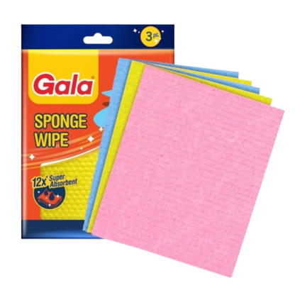 Gala Sponge Wipe - 3 Pieces