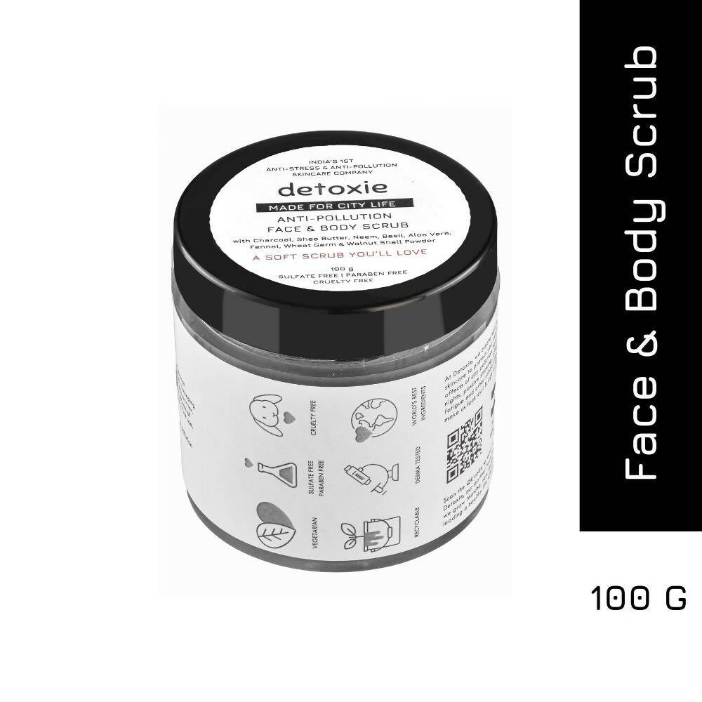 Detoxie Anti-Pollution Face & Body Scrub - 100 gms