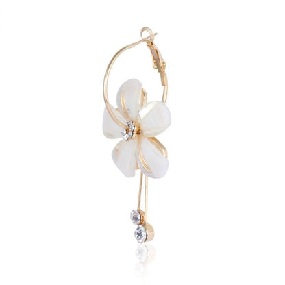 Trendoo Jewelry Gold-Polished Stylish Fancy Party Wear Beige Drops