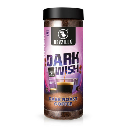 Bevzilla Classic Black Roast Strong Coffee Powder - Dark Wish