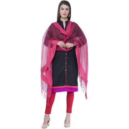 A R Silk Gajari Color Chandna Dupattas and Chunnis