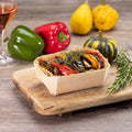 Baron Esslly Bake Stable | Direct Bakeable Wooden Baking Tray |Pack of 5 Trays & 15 Paper Liners | Disposable