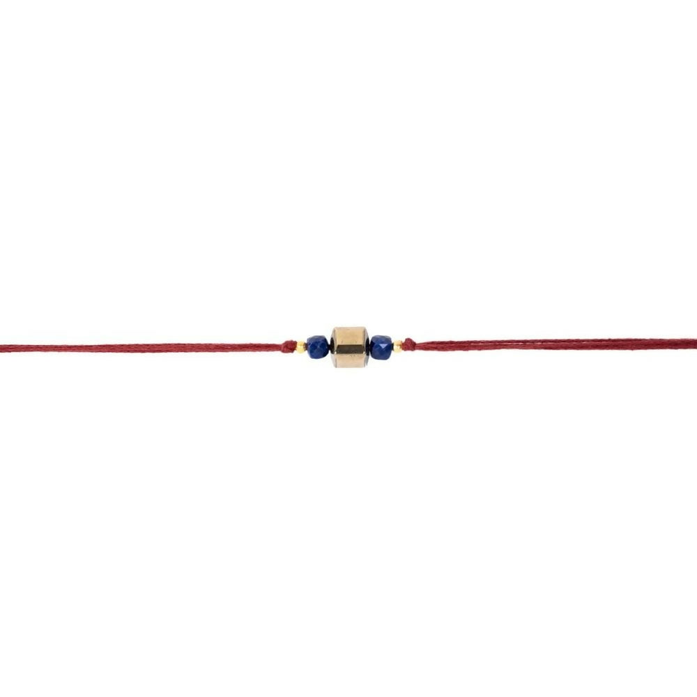 Indianvibez Bodh Wealth Magnet Real Crystal Stone Rakhi
