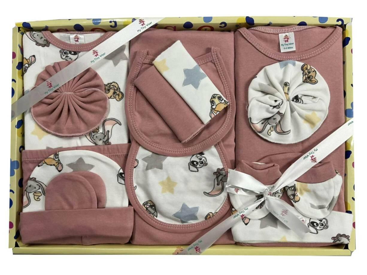 My Tiny Wear Full Sleeves New Born Baby Gift Set - Pink