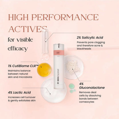 SkinInspired AHA+BHA+PHA Lactic Acid + 2% Salicylic Acid Face Serum