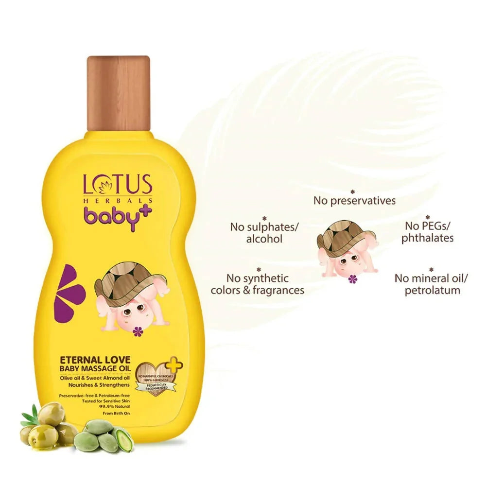Lotus Herbals Baby+ Eternal Love Baby Massage Oil
