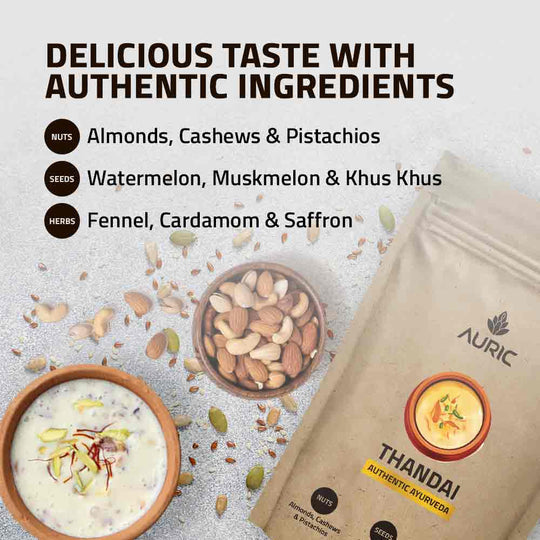 Auric Instant Ayurvedic Thandai - 500 gms