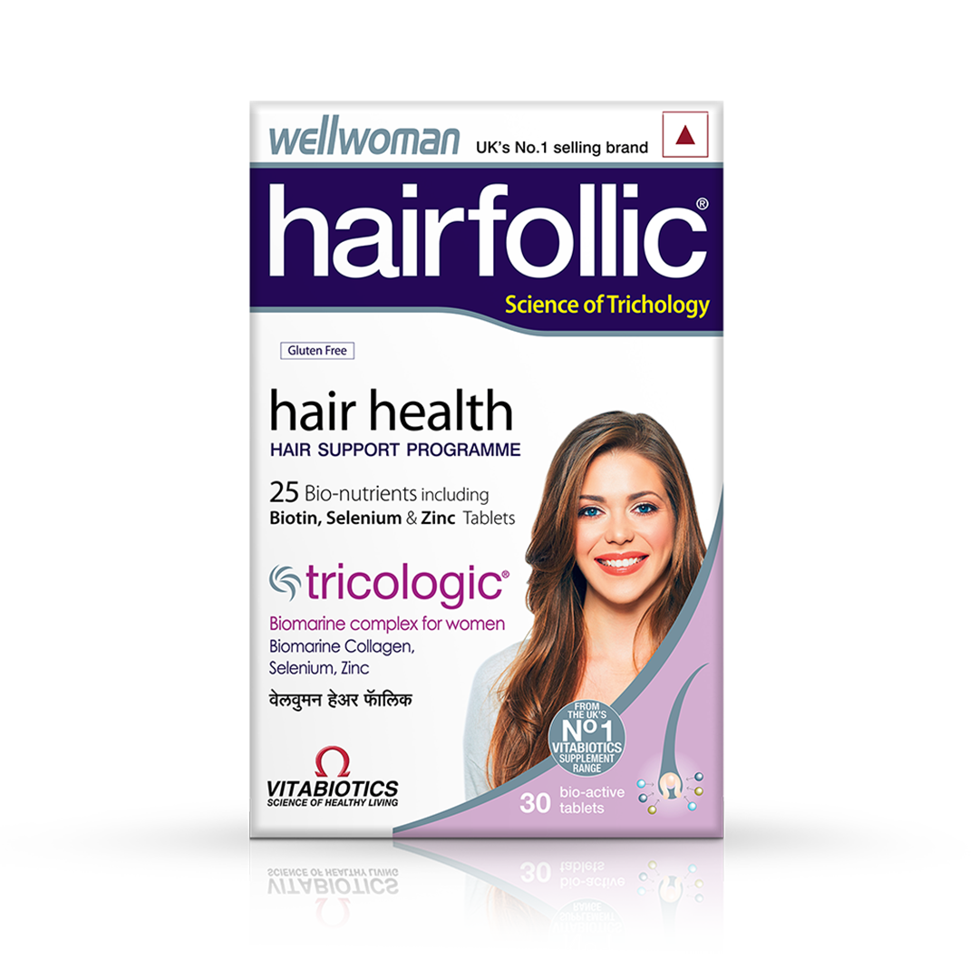 Vitabiotics Wellwoman Hairfollic - 30 tabs