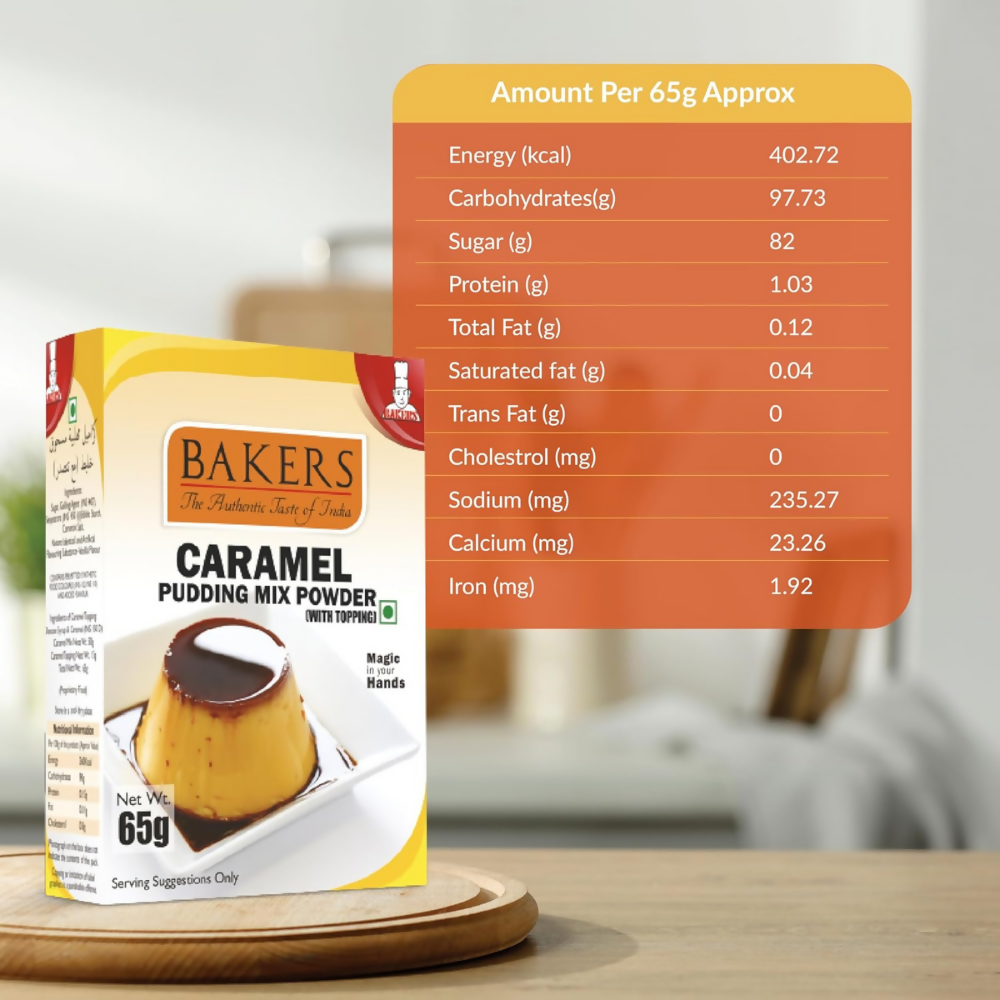 BAKERS Instant Pudding Mix - Caramel Flavor