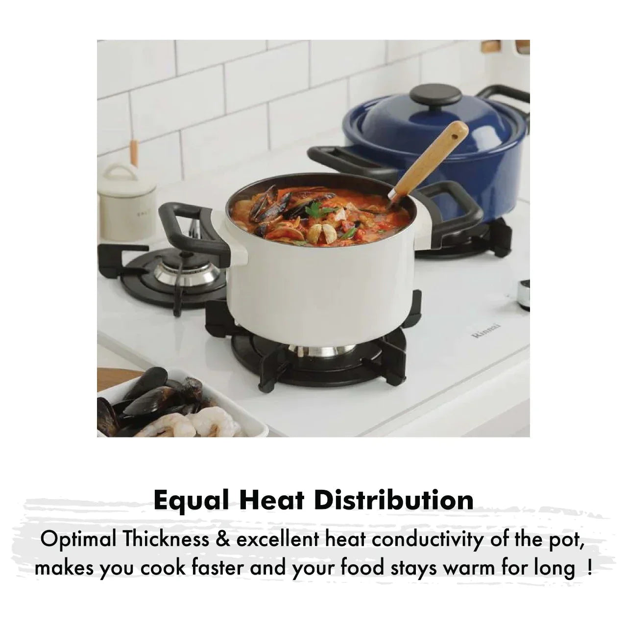 LocknLock Decore Ivory Casserole | Safe for all cooktops |  2.9 Litres