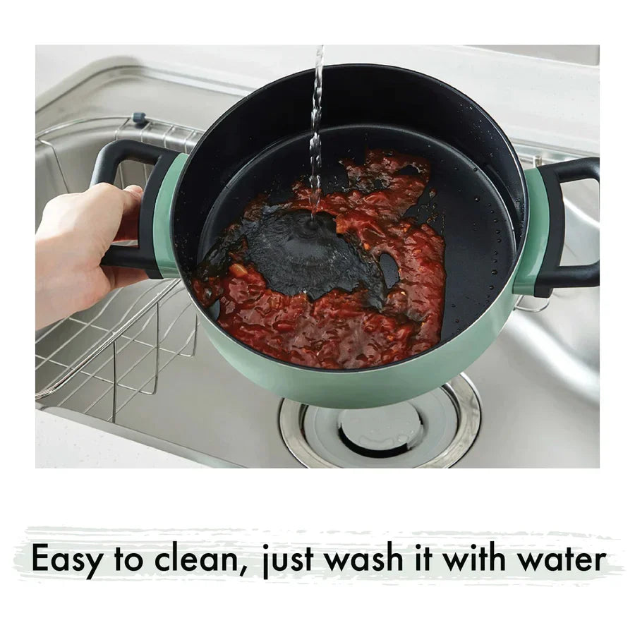 LocknLock Decore Green Casserole | Safe for all cooktops  | 3 Litres