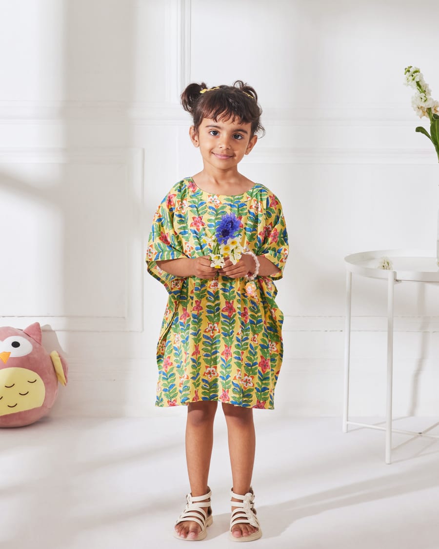 Cute Toddler Baby Girls Beachwear Cover Ups Balls Tassel Loose Swim Cover-ups Dress