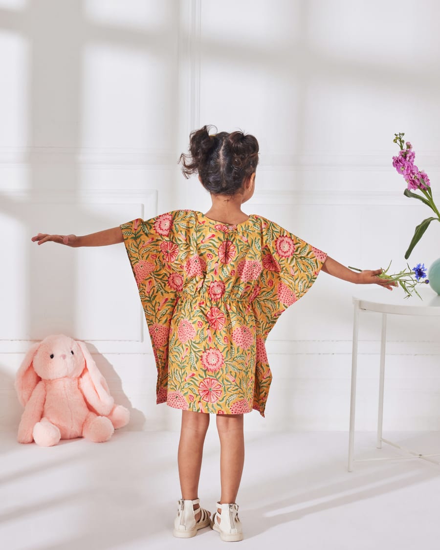 Cute Toddler Baby Girls Beachwear Cover Ups Balls Tassel Loose Swim Cover-ups Dress