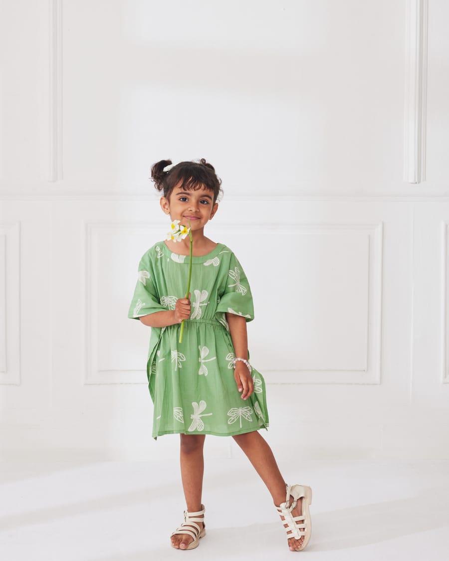 Cute Toddler Baby Girls Beachwear Cover Ups Balls Tassel Loose Swim Cover-ups Dress