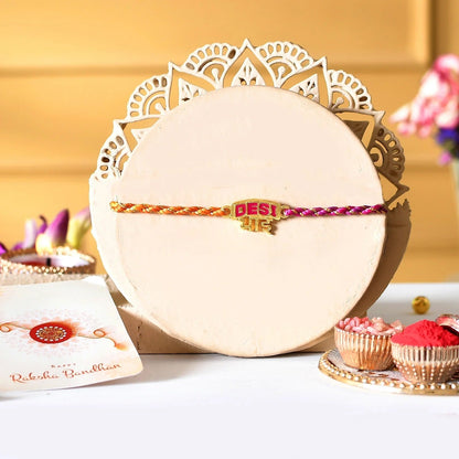 trueBrowns X Voylla Desi Bhai Multi Color Thread Rakhi For Brother