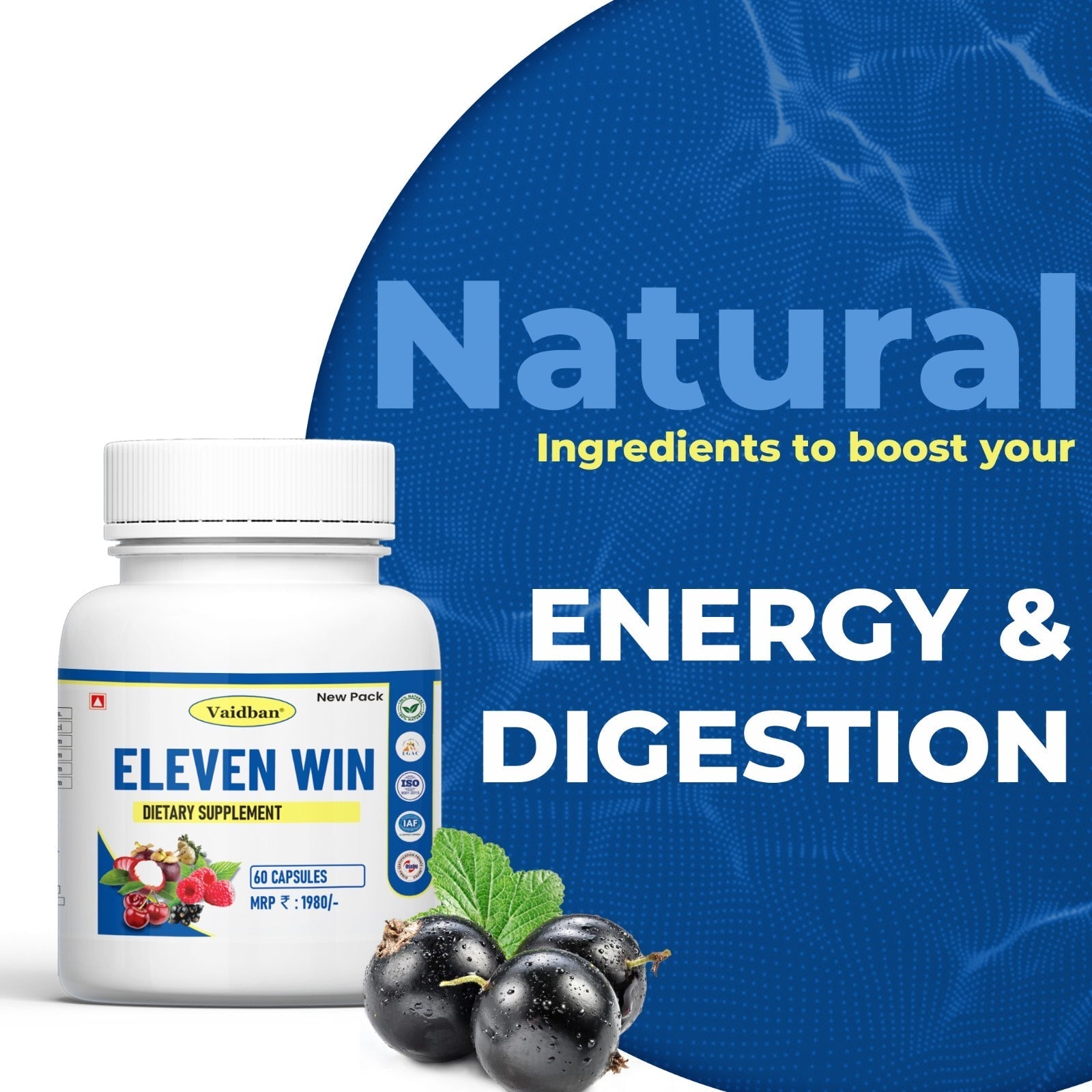 Vaidban Eleven Win Dietary Supplement - 60 Capsules