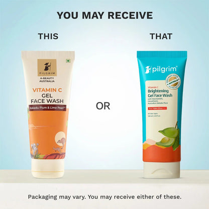 Pilgrim Australian Vitamin C Gel Face Wash For Glowing Skin With Kakadu Plum & Lime Pearl